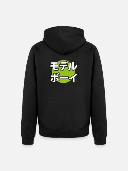 Musterknabe Katakana - Unisex Premium Organic Zip Hoodie - black