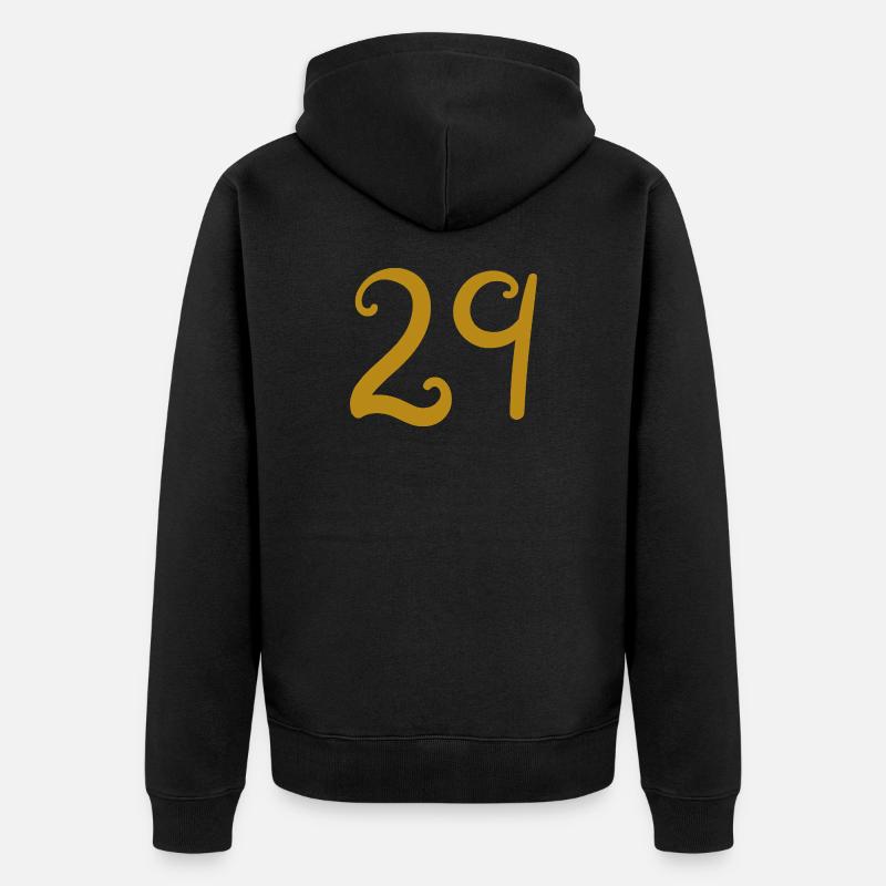 29 - Veste à capuche bio Premium Unisexe - noir