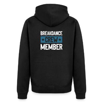 Équipe de breakdance - Veste à capuche bio Premium Unisexe - noir - Dos - Nico (187cm)