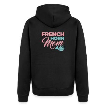 Maman Cor Français - Veste à capuche bio Premium Unisexe - noir - Dos - Nico (187cm)