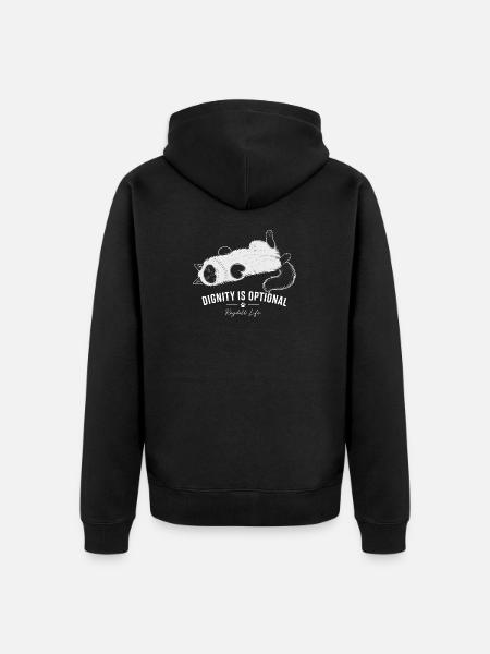 Ragdoll Cat – Dignity is optional - Unisex Premium Organic Zip Hoodie - black