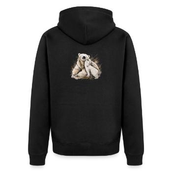 Icebear - Veste à capuche bio Premium Unisexe - noir - Dos - Nico (187cm)