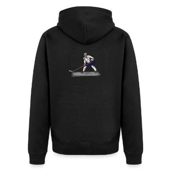 hockey - Veste à capuche bio Premium Unisexe - noir - Dos - Nico (187cm)