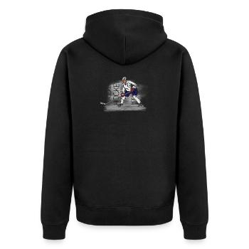 hockey - Veste à capuche bio Premium Unisexe - noir - Dos - Nico (187cm)