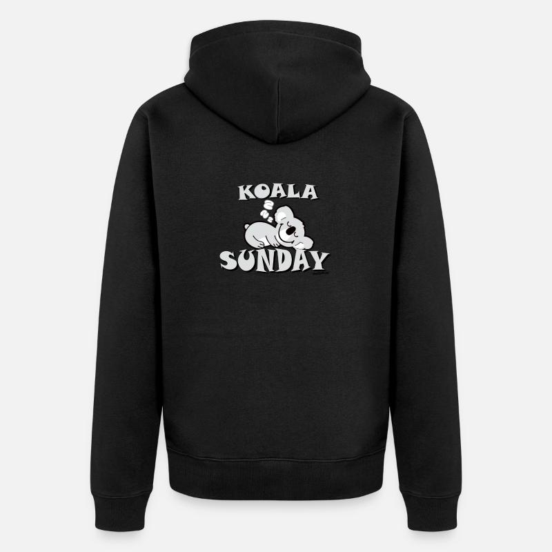 Smileyworld Koala Sunday Smiley - Veste à capuche bio Premium Unisexe - noir