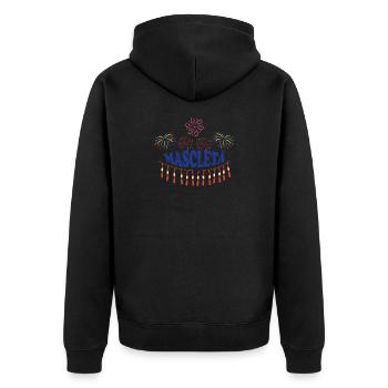 Feux d’artifice de Mascletà - Veste à capuche bio Premium Unisexe - noir - Dos - Nico (187cm)