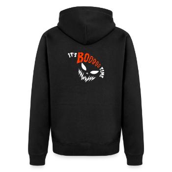 It's Booooo Time, Halloween - Veste à capuche bio Premium Unisexe - noir - Dos - Nico (187cm)