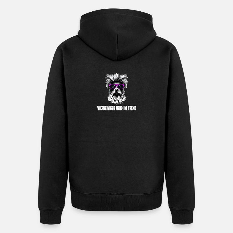 Conception pour chien - Veste à capuche bio Premium Unisexe - noir