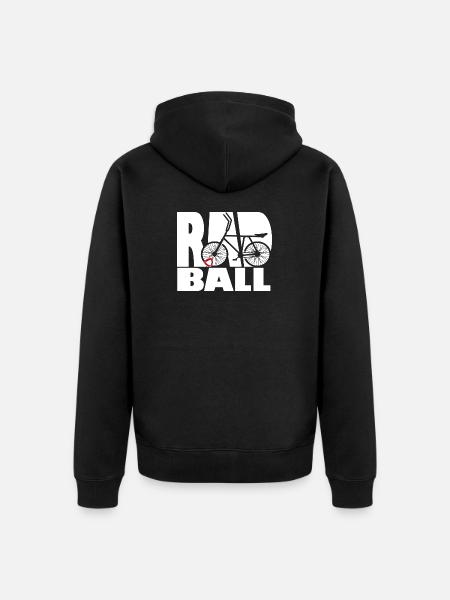 Cycling ball, cycleball, indoor cycling - Unisex Premium Organic Zip Hoodie - black