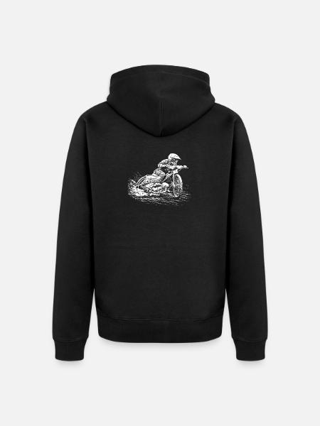 Speedway Speedway – Motorcycle Race - Unisex Premium Organic Zip Hoodie - black