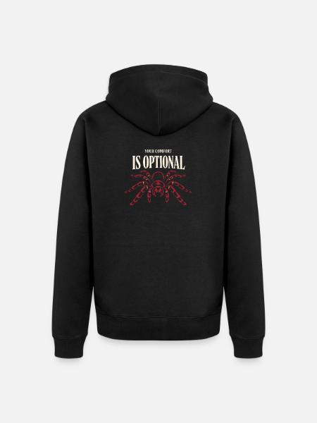 Tarantula Tarantula Holder Spider Owner - Unisex Premium Organic Zip Hoodie - black