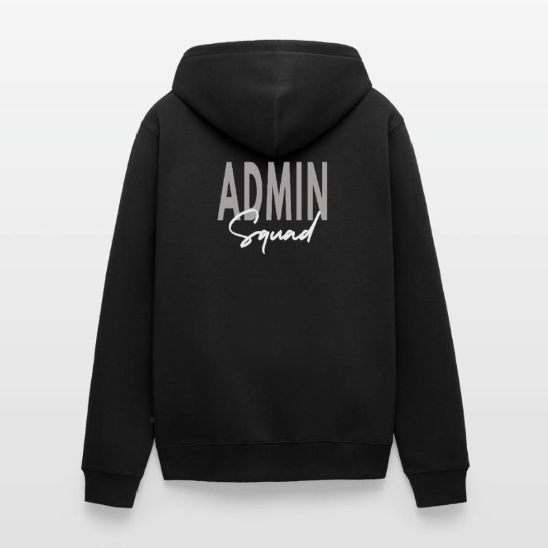 Admin Squad Assistent Teamadministrator Unisex Premium Bio Zip Hoodie