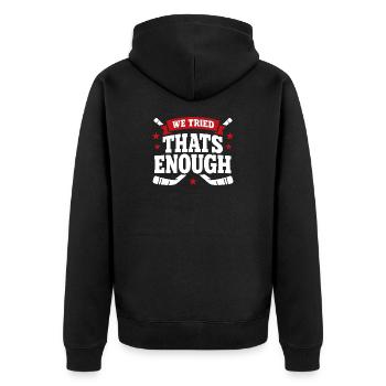Ligue de la Bière Hockey Humour des joueurs drôles de hockey - Veste à capuche bio Premium Unisexe - noir - Dos - Nico (187cm)