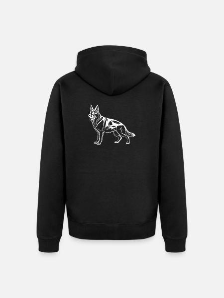 German Shepherd Gift Dog Owner - Unisex Premium Organic Zip Hoodie - black