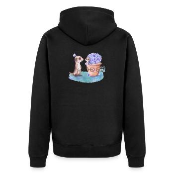Suricate - Veste à capuche bio Premium Unisexe - noir - Dos - Nico (187cm)
