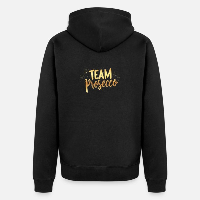 Team Prosecco! - Unisex Premium Bio Zip Hoodie - Schwarz