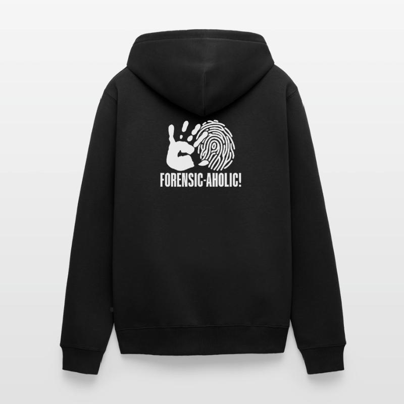Forensic Analyst Forensic-Aholic Squad Crime Lab Unisex Premium Organic Zip Hoodie