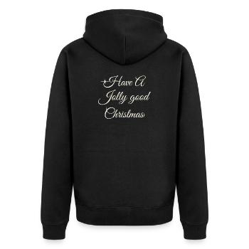 Bonne Noël : Scénario - Veste à capuche bio Premium Unisexe - noir - Dos - Nico (187cm)