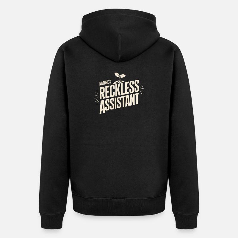 L’assistant imprudent de la nature - Veste à capuche bio Premium Unisexe - noir