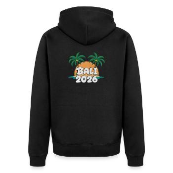 Bali 2026 - Veste à capuche bio Premium Unisexe - noir - Dos - Nico (187cm)