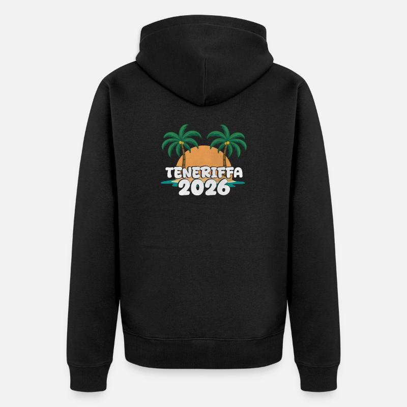 Tenerife 2026 - Veste à capuche bio Premium Unisexe - noir