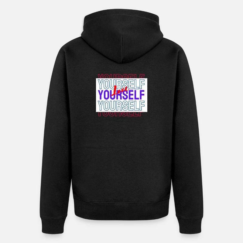 Aimez-Vous Vous-Même Motif Love Yourself - Veste à capuche bio Premium Unisexe - noir