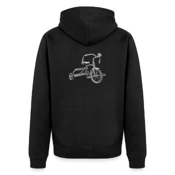 Tricycle - Veste à capuche bio Premium Unisexe - noir - Dos - Nico (187cm)