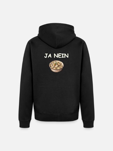 Yes No Potato Salad - Unisex Premium Organic Zip Hoodie - black