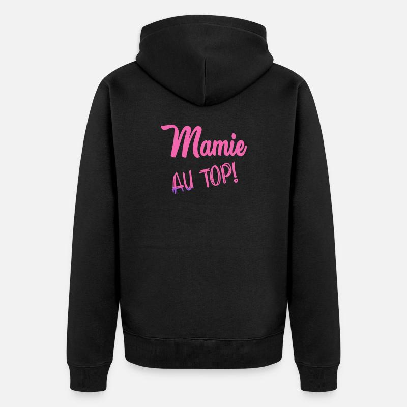 MAMIE - Veste à capuche bio Premium Unisexe - noir
