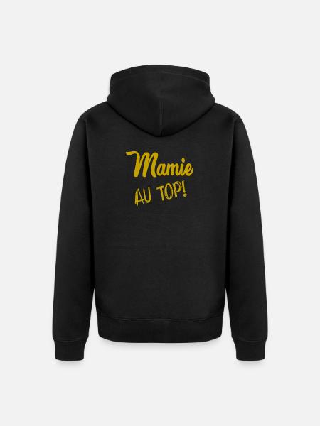MAMIE - Veste à capuche bio Premium Unisexe - noir