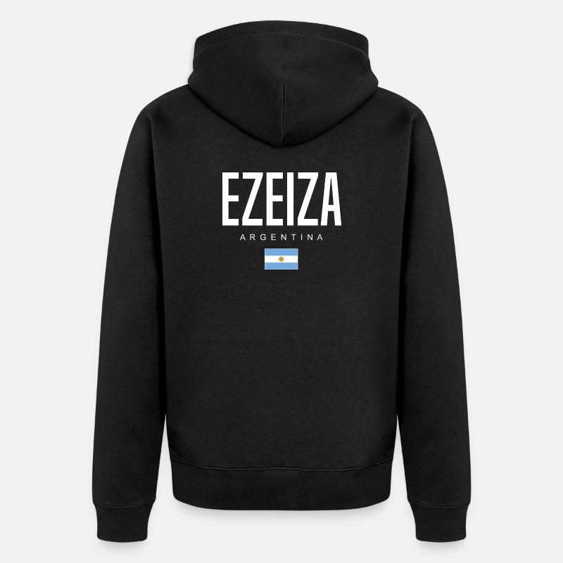 Ezeiza Argentine Argentin - Veste à capuche bio Premium Unisexe - noir