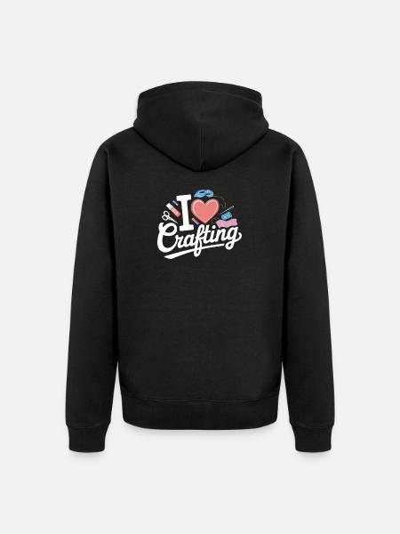 J’adore l’artisanat - Veste à capuche bio Premium Unisexe - noir