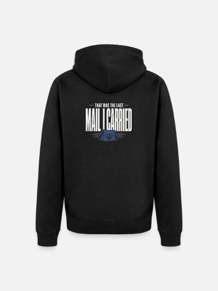 Retired Postman Retired Postman - Unisex Premium Organic Zip Hoodie - black