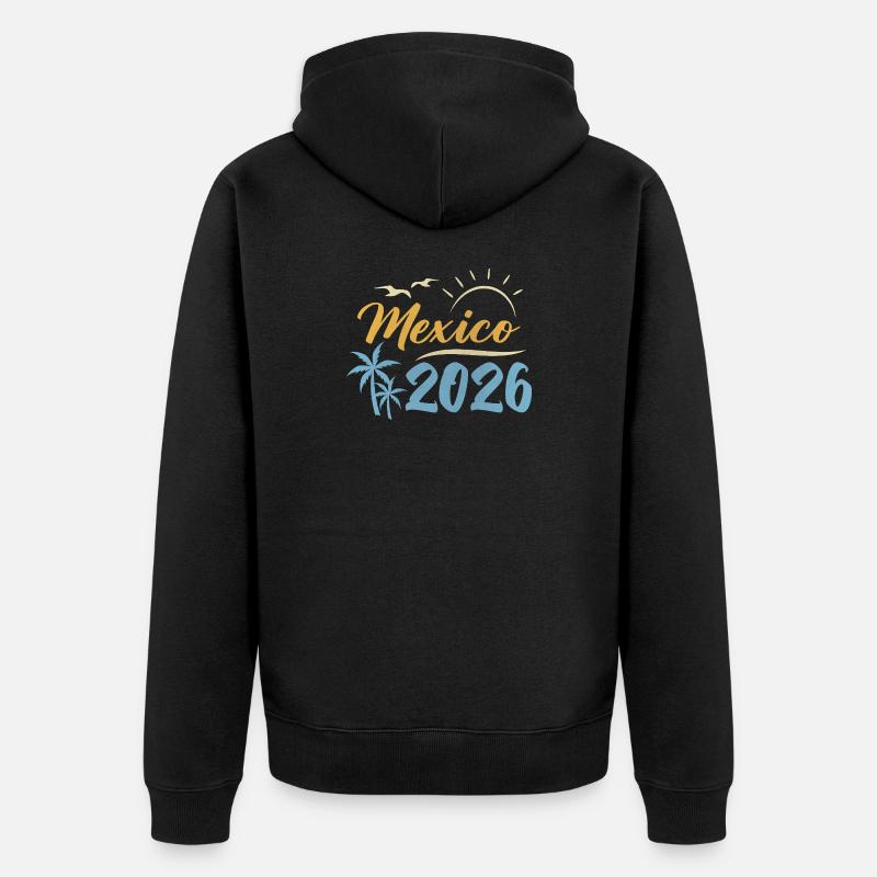 Mexique 2026 - Veste à capuche bio Premium Unisexe - noir