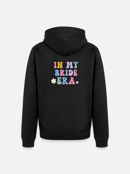 À l’époque de ma mariée mariée - Veste à capuche bio Premium Unisexe - noir