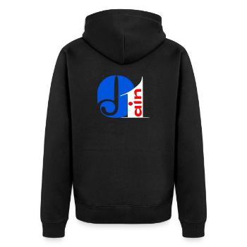 Ain - Veste à capuche bio Premium Unisexe - noir - Dos - Nico (187cm)