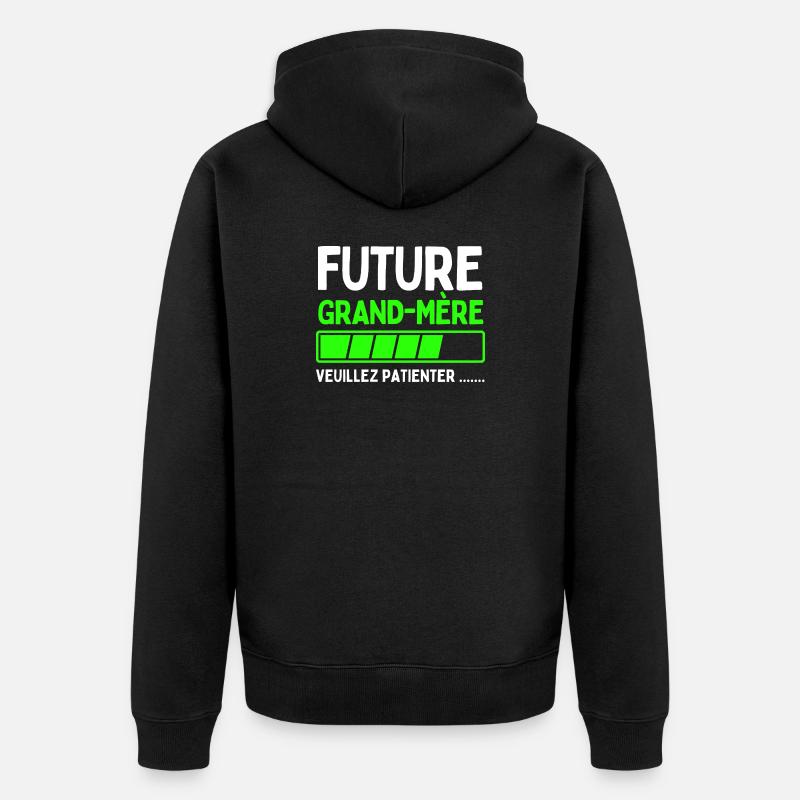 Future grand-mère - Veste à capuche bio Premium Unisexe - noir