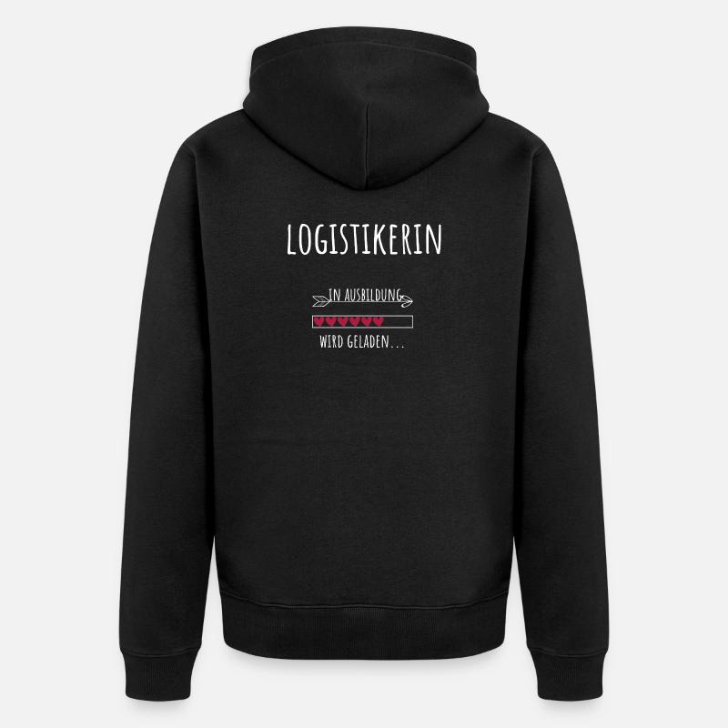 Profession étudiante Technicien en logistique - Veste à capuche bio Premium Unisexe - noir