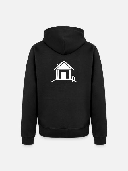 white house t-shirt gift builder gifts - Unisex Premium Organic Zip Hoodie - black