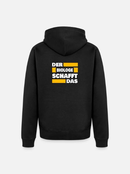 Beruf Biologe - Unisex Premium Bio Zip Hoodie - Schwarz