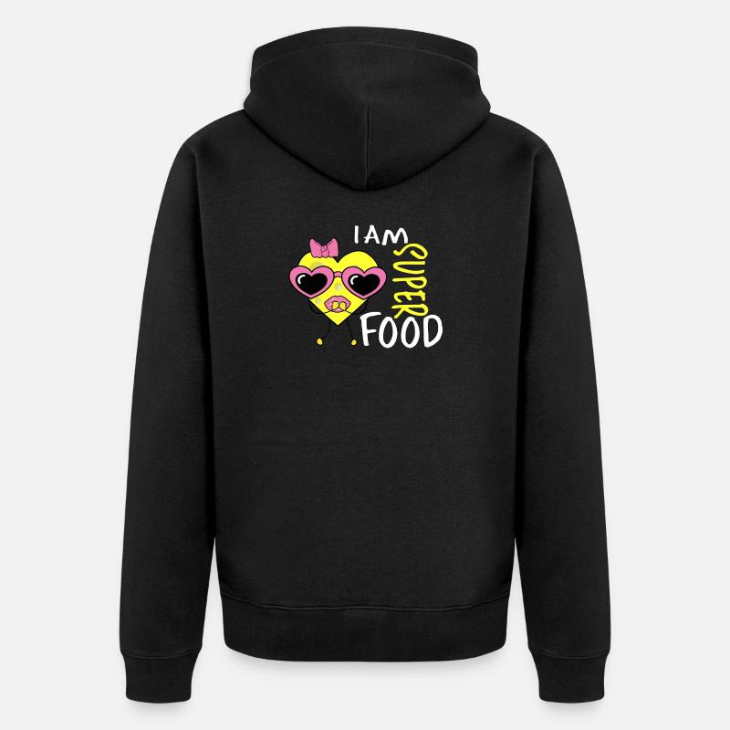 Cœur de fromage - Veste à capuche bio Premium Unisexe - noir