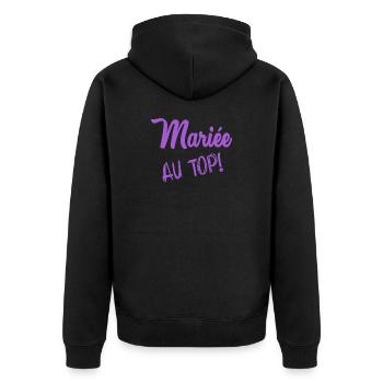 FUTURE MARIEE. EVJF. MARIEE. TEAM. TEAM MARIEE - Veste à capuche bio Premium Unisexe - noir - Dos - Nico (187cm)