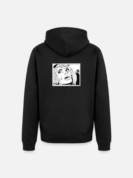 34 Fille - Veste à capuche bio Premium Unisexe - noir