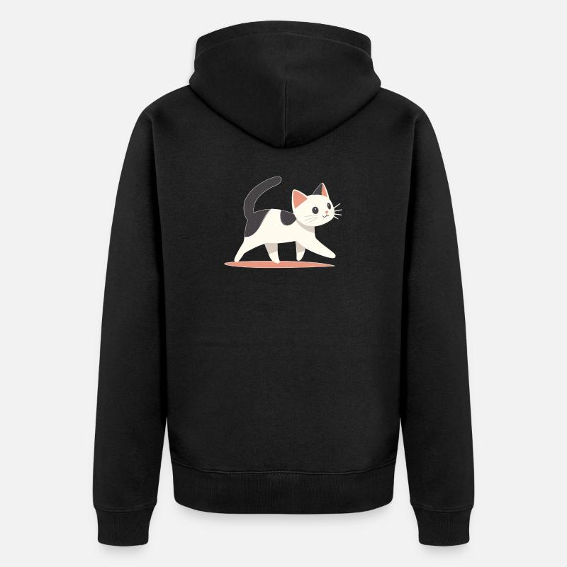 Chat - Veste à capuche bio Premium Unisexe - noir