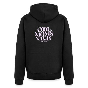 Mama 2026 Geschenk - Coole Mama Outfit - Unisex Premium Bio Zip Hoodie - Schwarz - Hinten - Nico (187cm)