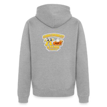 Coïncidence du Jour Pi 3.14 Conception de Gâteau Mathématique - Veste à capuche bio Premium Unisexe - gris chiné - Dos - Nico (187cm)