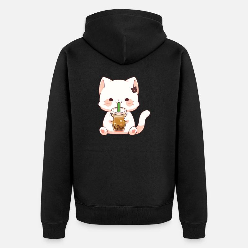 Chat mignon #2 - Veste à capuche bio Premium Unisexe - noir
