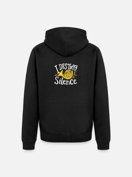 Waldhornspieler Musiker - Unisex Premium Bio Zip Hoodie - Schwarz