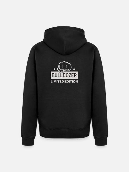 Bulldozer Faust Kraft Design – Bulldozer Limited - Unisex Premium Organic Zip Hoodie - black