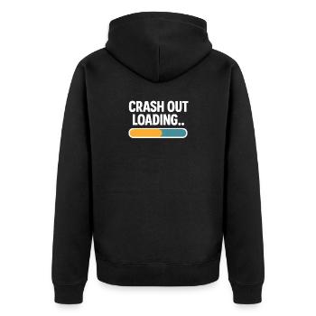 Crash Out Chargement Barre de progression Drôle de dicton - Veste à capuche bio Premium Unisexe - noir - Dos - Nico (187cm)